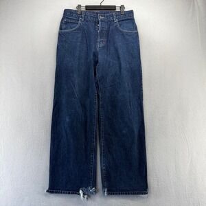 Vintage Hurley International Jeans Men's 32x30 Wide Leg Baggy Dark Wash y2k 90s